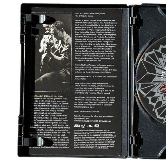 Dave Matthews & Tim Reynolds – Live at Radio City 2-Disc DVD (Excellent) - Picture 4 of 7